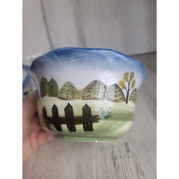 Gevalia farm cow soup bowl set unique home decor - Picture 5 of 8